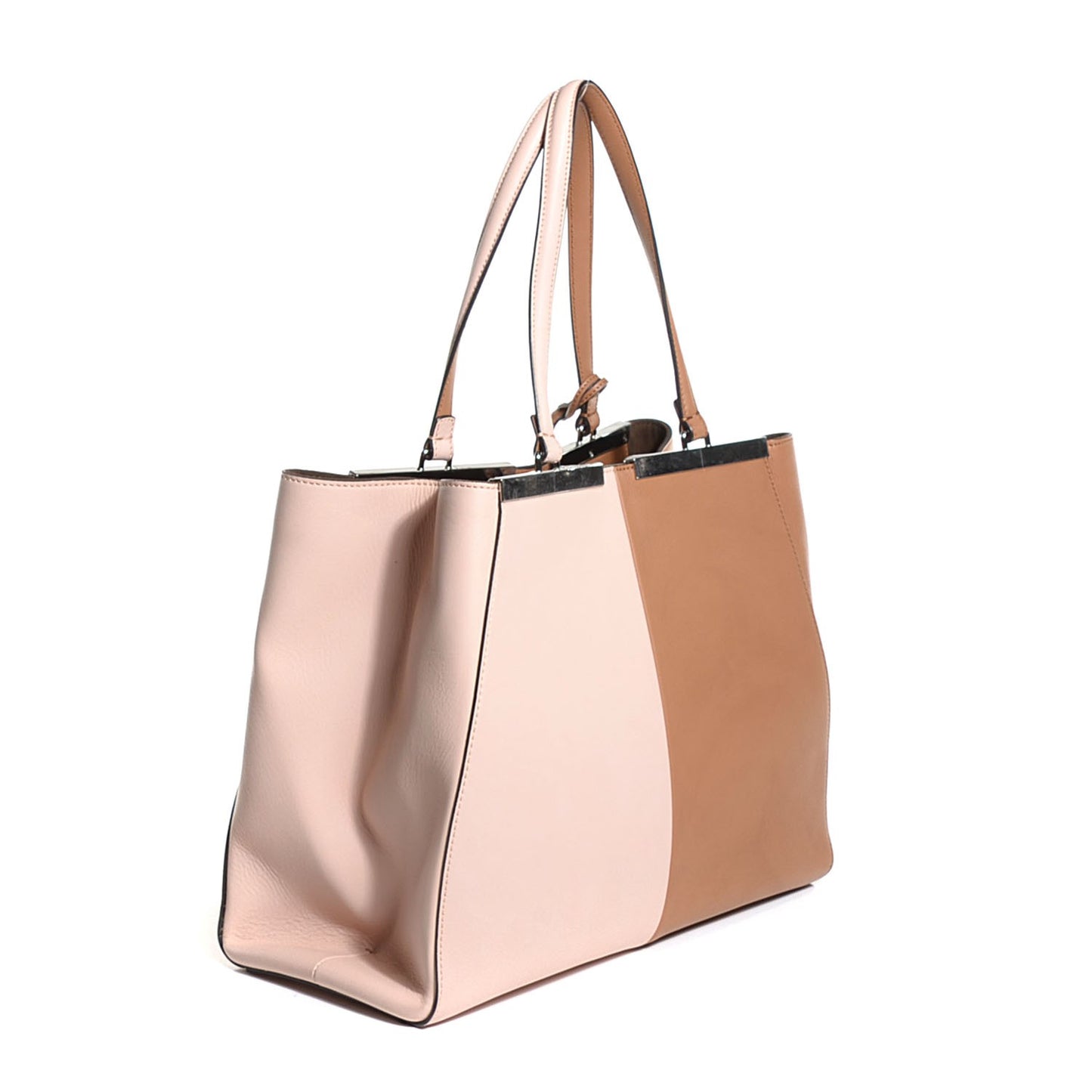 Vitello Bi-Color Large 3Jours Tote Orzo Rosa Plaster