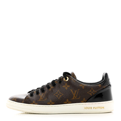 Louis Vuitton Patent Monogram Frontrow Sneakers 38 1 of 13