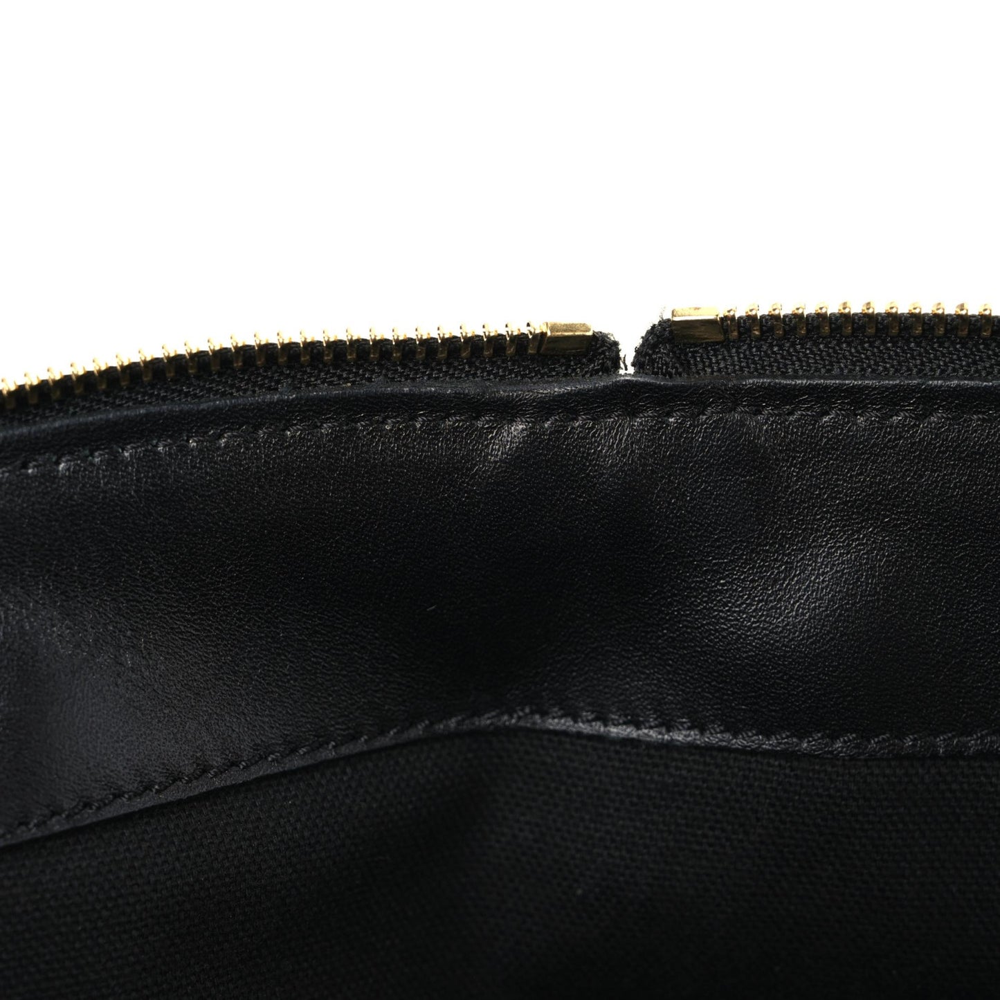 Grainy Calfskin Studded Padlock Skull Clutch Black