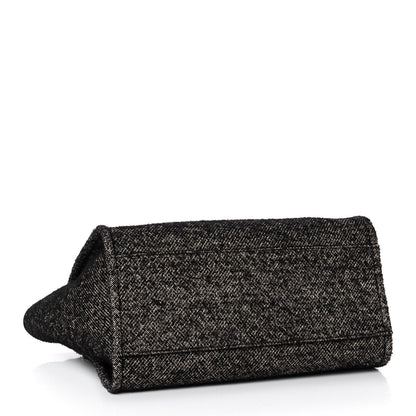 Chanel Mixed Fibers Calfskin Medium Deauville Tote Black 3 of 13
