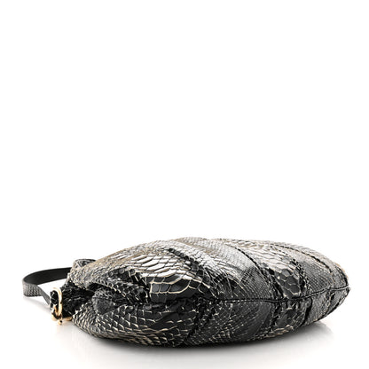 Gucci Snakeskin Medium Hysteria Top Handle Bag Black 4 of 10