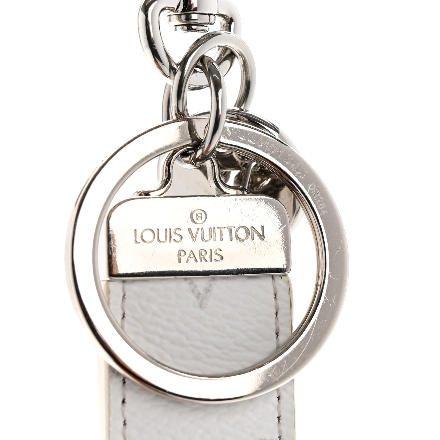 Monogram Neo LV Club Bag Charm Key Holder White