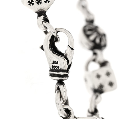Chrome Hearts Sterling Silver Dice 9 Link Bracelet 4 of 4