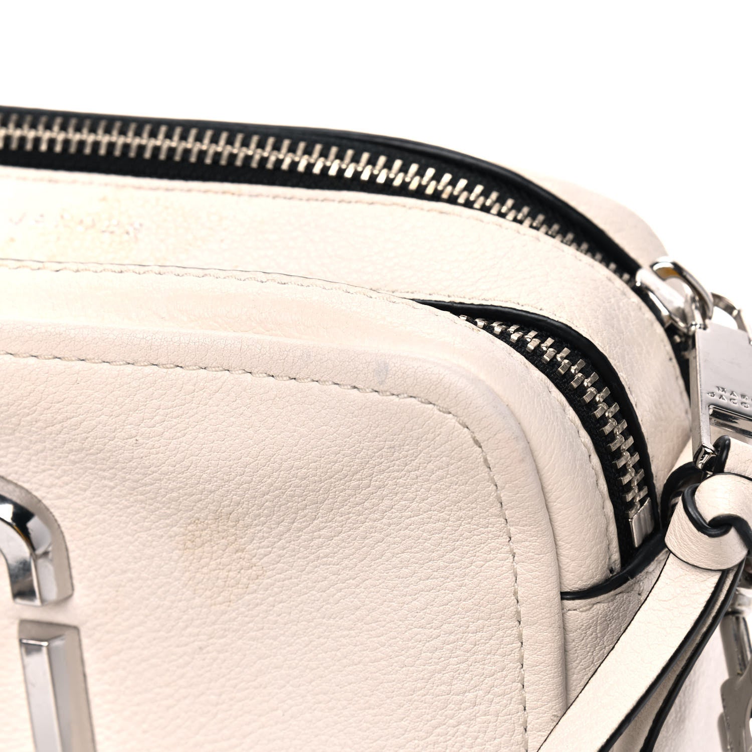 Marc Jacobs Supple Natural Grain Calfskin The Softshot 21 Bag Cream 11 of 17