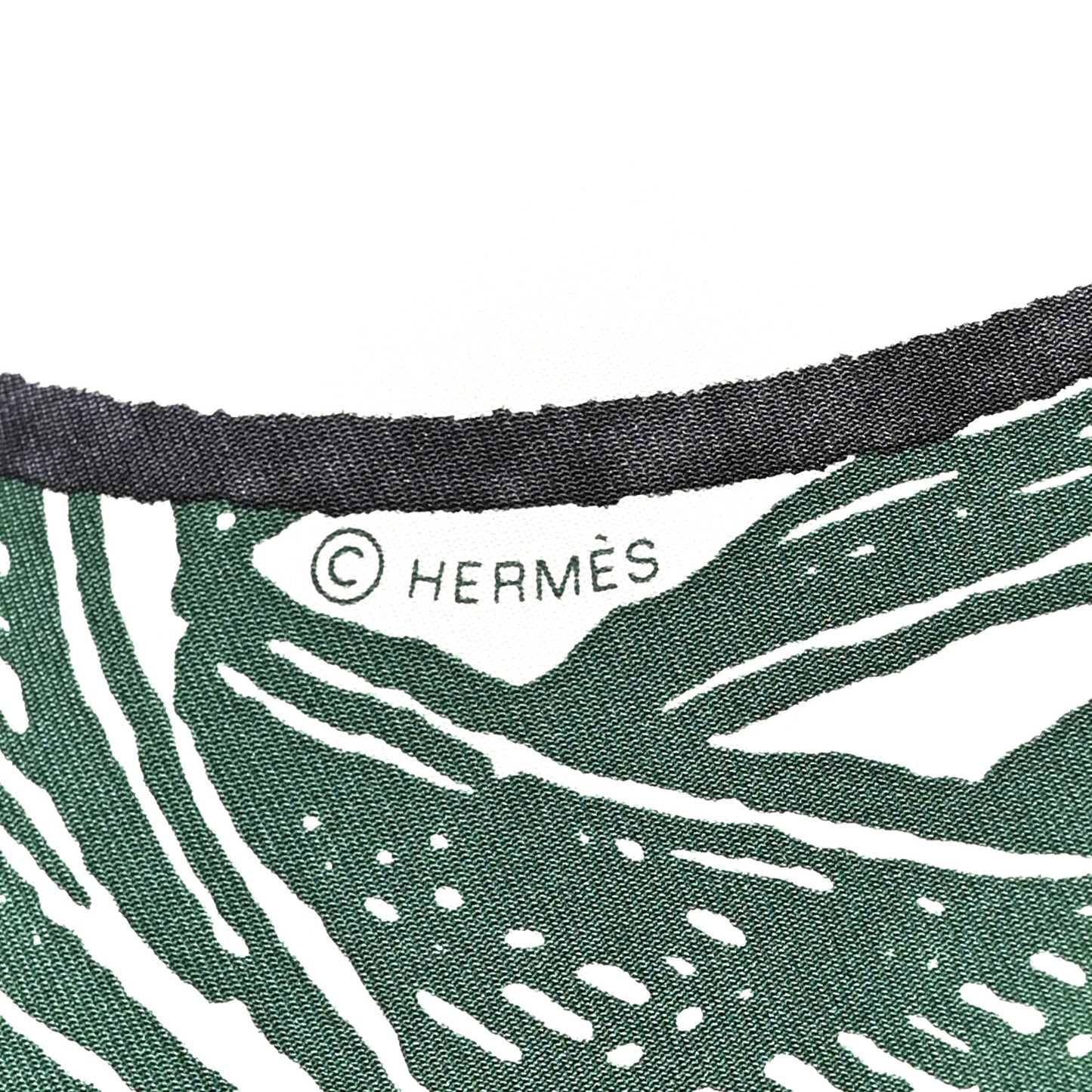 Silk Cavalier En Formes Scarf 90 Creme Vert Jaune Vif