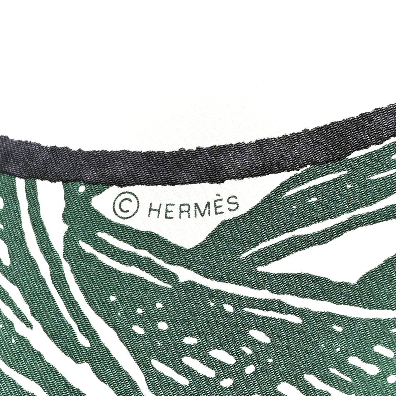 Hermes Silk Cavalier En Formes Scarf 90 Creme Vert Jaune Vif 4 of 5