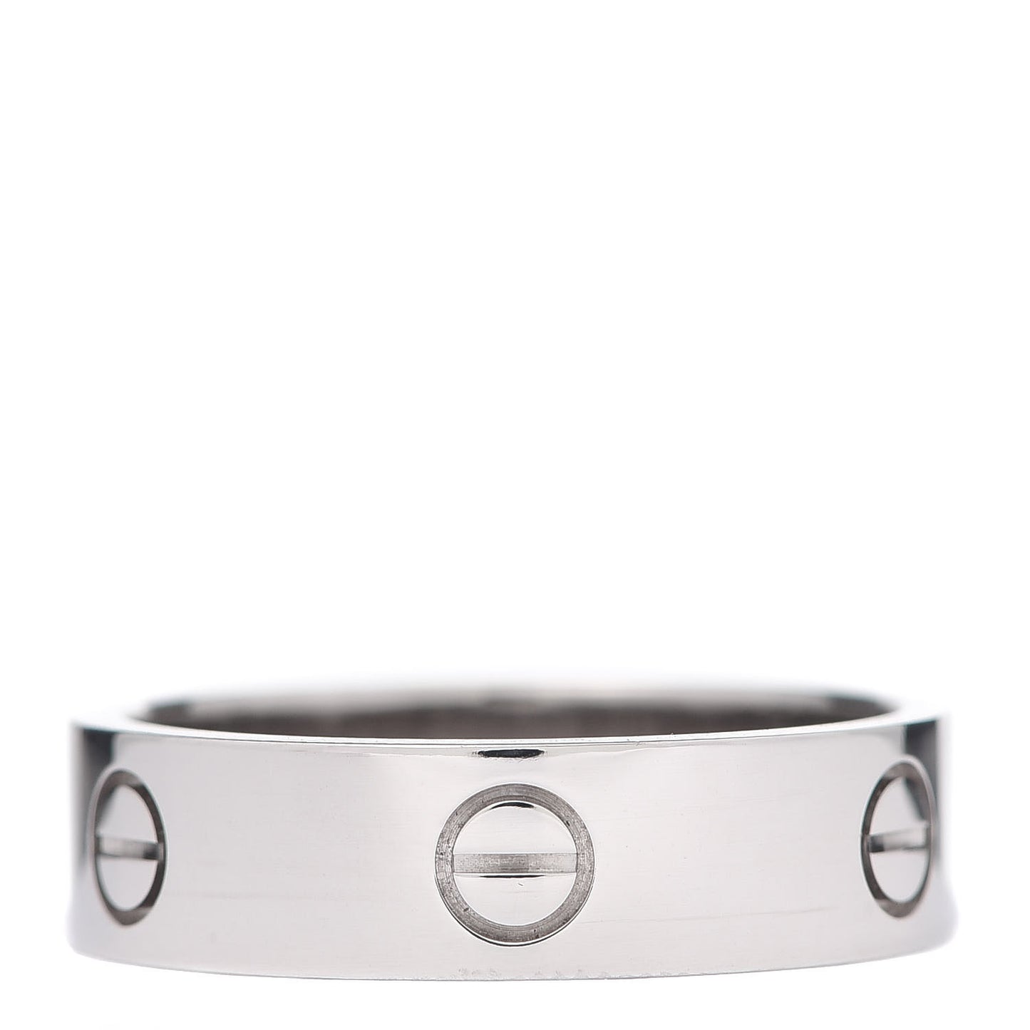 18K White Gold 5.5mm LOVE Ring 62 10