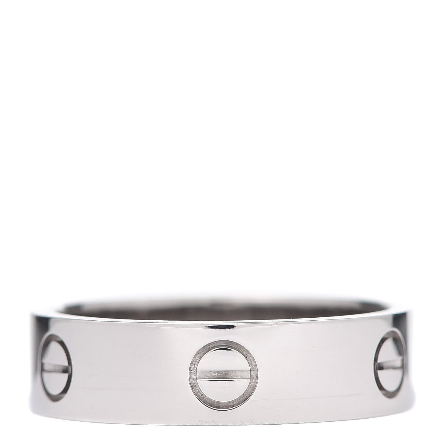 Cartier 18K White Gold 5.5mm LOVE Ring 62 10 1 of 4