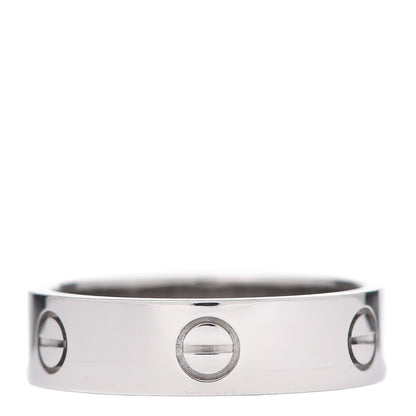 Cartier 18K White Gold 5.5mm LOVE Ring 62 10 1 of 4