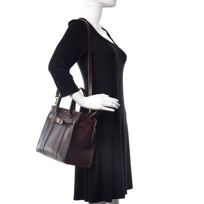 Mulberry Grain Vegetable Tanned Calfskin Small Zipped Bayswater Oxblood 2 of 14