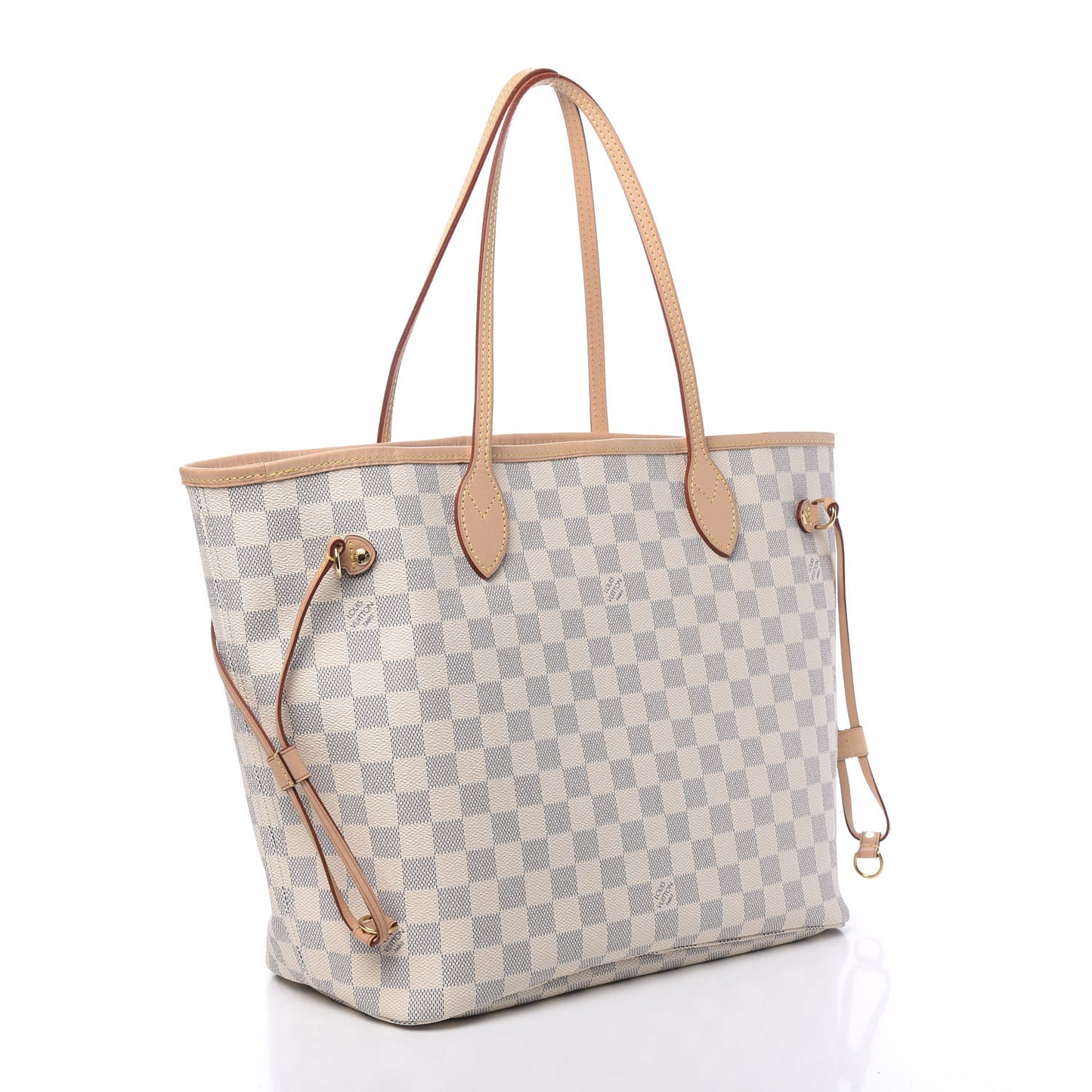 Damier Azur Neo Neverfull MM Rose Ballerine