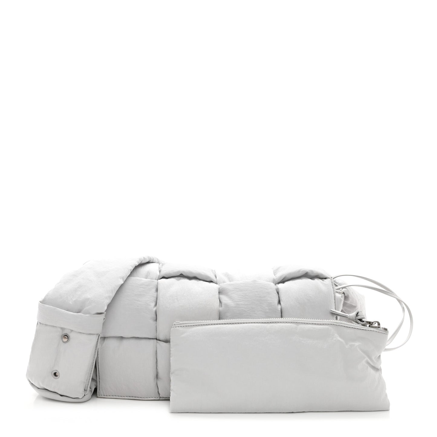 Nylon Intrecciato Padded Tech Cassette Bag Frost