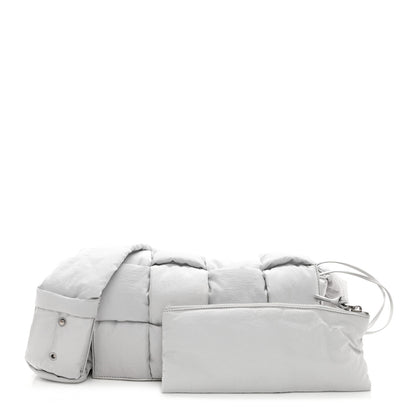Bottega Veneta Nylon Intrecciato Padded Tech Cassette Bag Frost 1 of 15