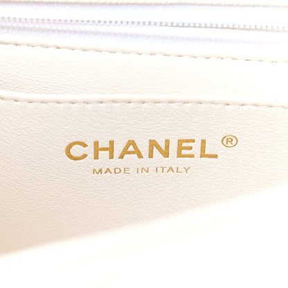 Chanel Caviar Quilted Mini Top Handle Rectangular Flap White 6 of 9
