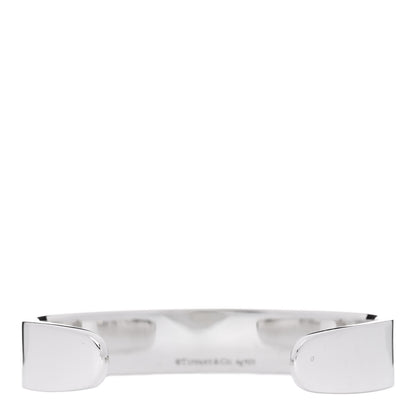 Tiffany Sterling Silver Diamond Return To Tiffany Narrow Cuff Bracelet 2 of 4