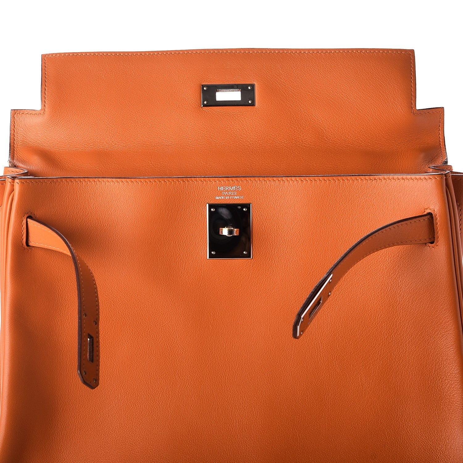 Hermes Swift Kelly Retourne 32 Orange 10 of 32