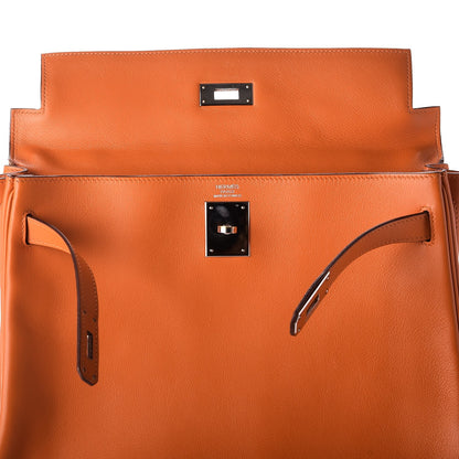 Hermes Swift Kelly Retourne 32 Orange 10 of 32