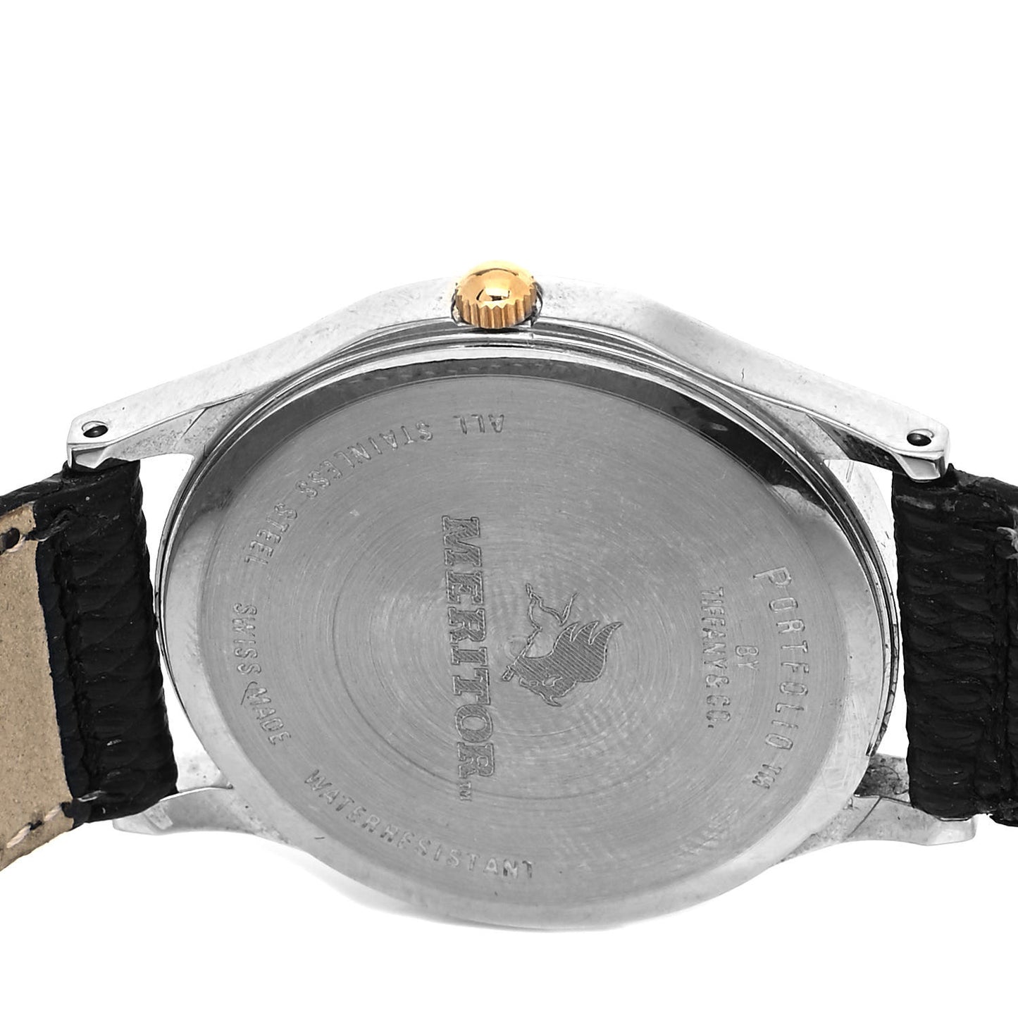 Stainless Steel Calfskin 33mm Portfolio Quartz Watch