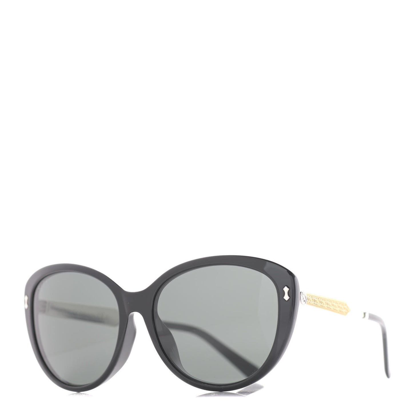 Acetate Cat Eye Interlocking Sunglasses GG3839 Black