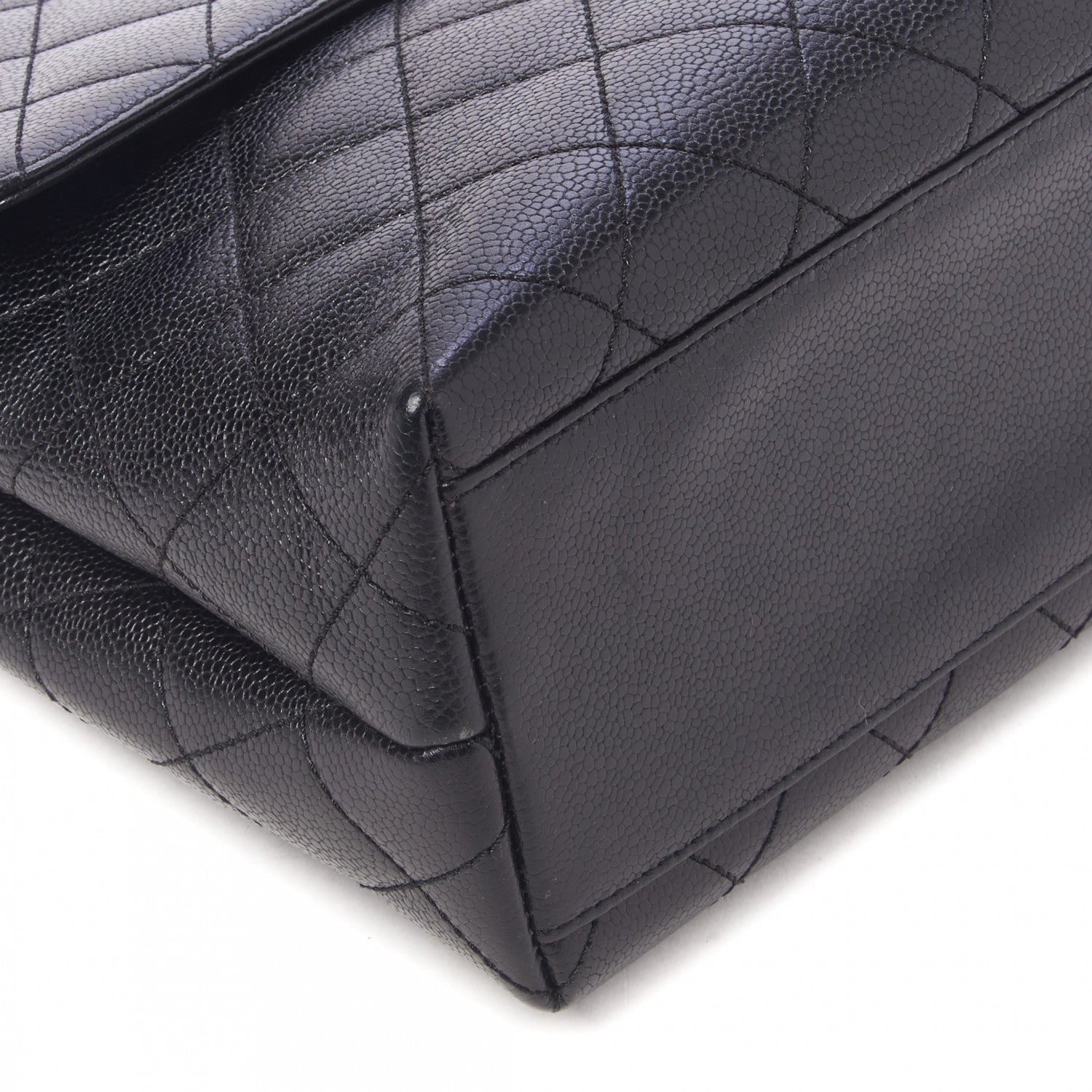 Chanel Caviar Quilted Jumbo Kelly Flap Black 6 of 10