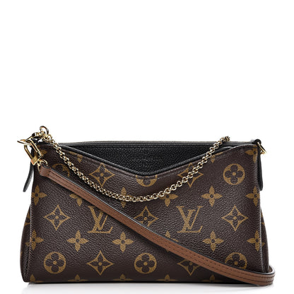 Louis Vuitton Monogram Pallas Clutch Black 1 of 9