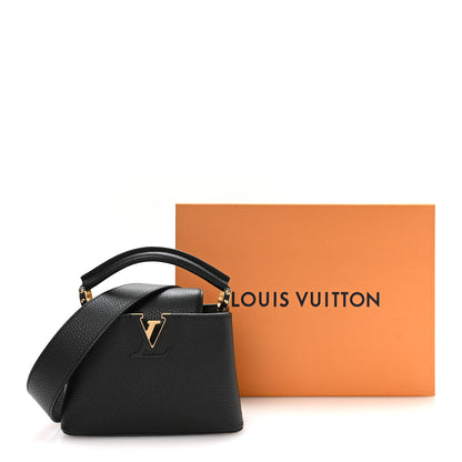 Louis Vuitton Taurillon Mini Capucines Black 10 of 10