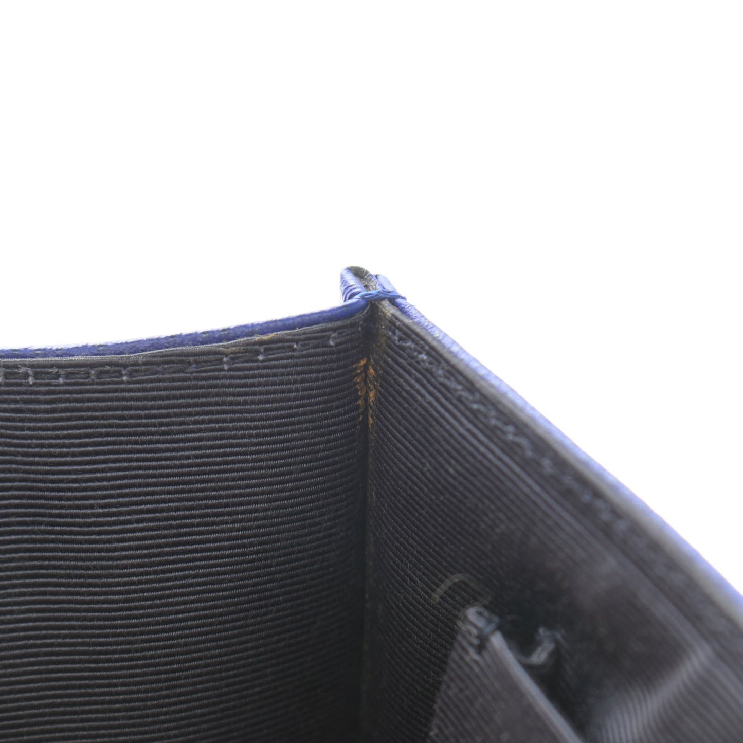 Grained Calfskin Medium Diorama Flap Bag Blue