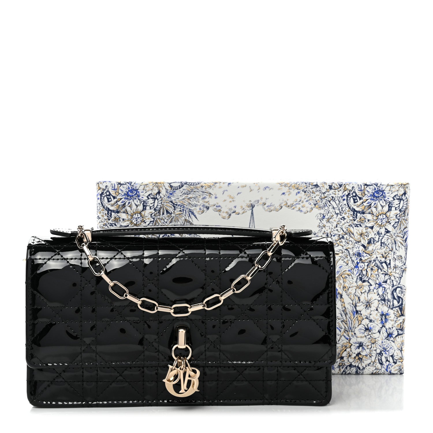 Christian Dior Patent Cannage Mini My Dior Bag Black 1843320