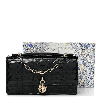 Christian Dior Patent Cannage Mini My Dior Bag Black 10 of 10