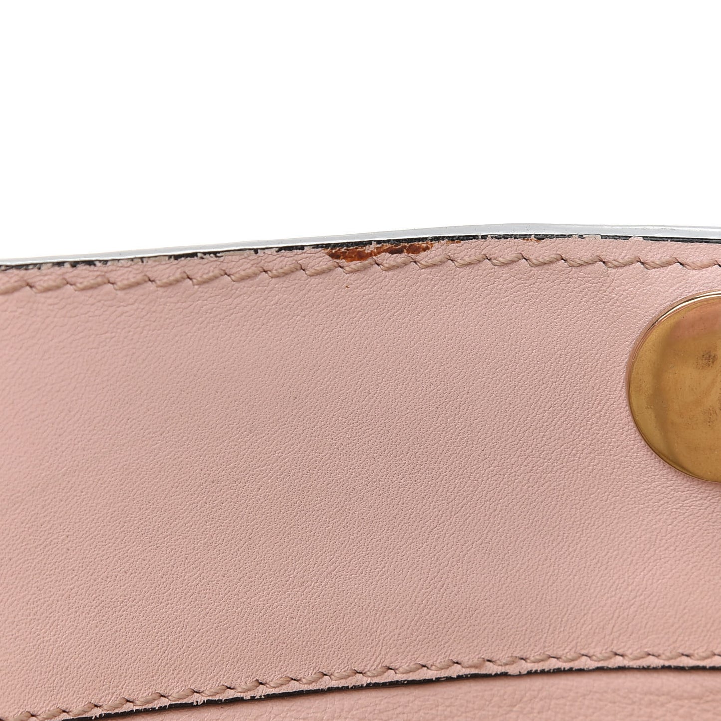 Vitello Small Rockstud Double Handle Tote Water Rose