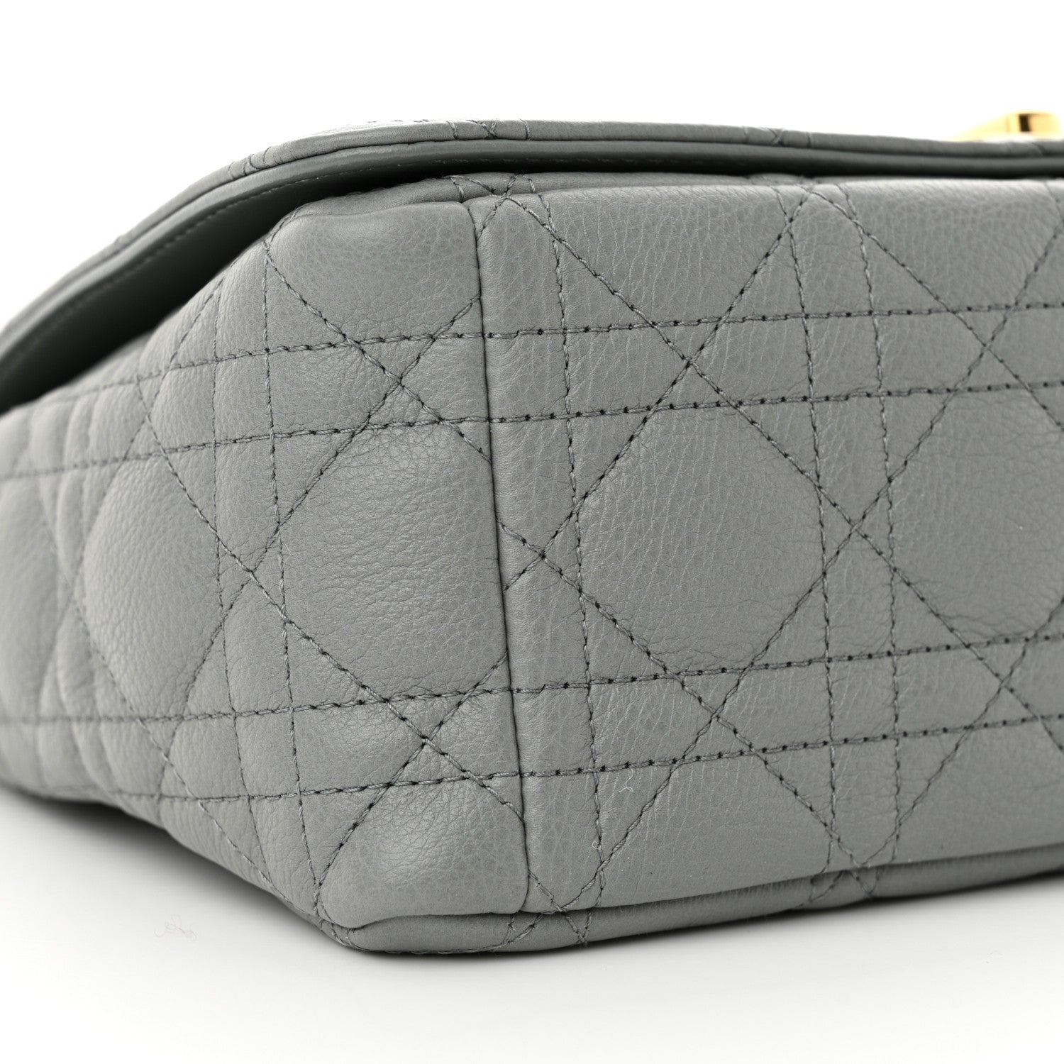 Christian Dior Calfskin Cannage Medium Caro Bag Ethereal Grey 9 of 11