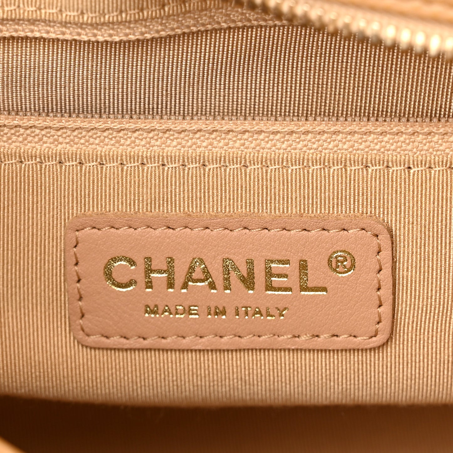Caviar Quilted Small Bowler Beige