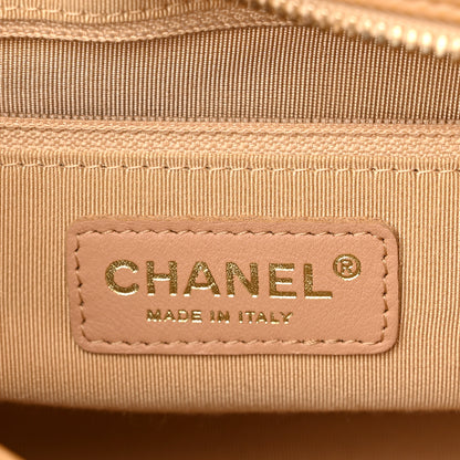 Chanel Caviar Quilted Small Bowler Beige 6 of 12