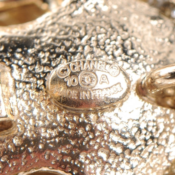 Chanel Pearl and Crystal Enamel Camellia Belt Gold 5 of 6