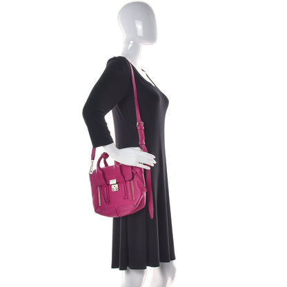 3.1 Phillip Lim Textured Calfskin Mini Pashli Satchel Fuschia 2 of 34