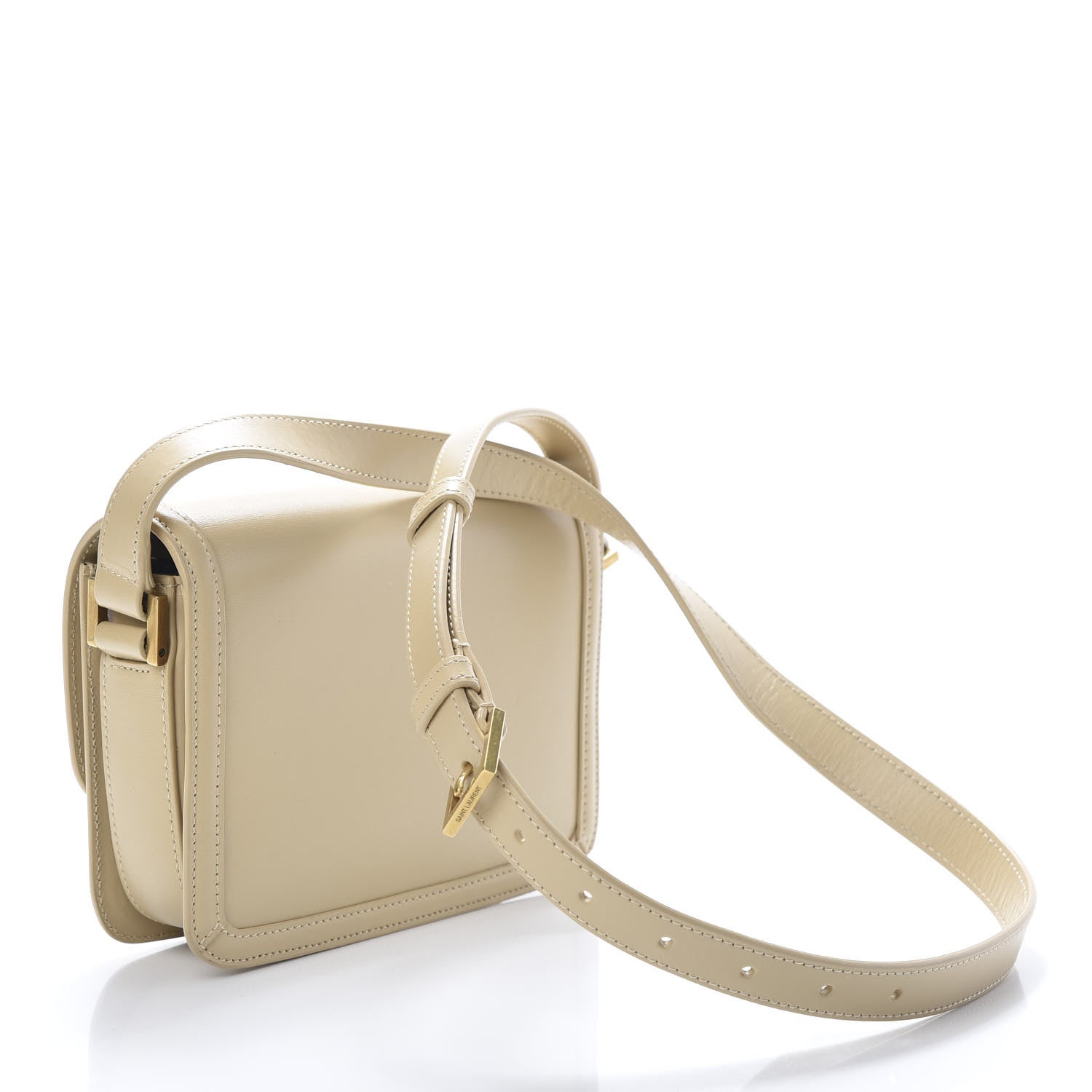 Saint Laurent Smooth Calfskin Small Solferino Satchel Ivory Natural 2 of 11