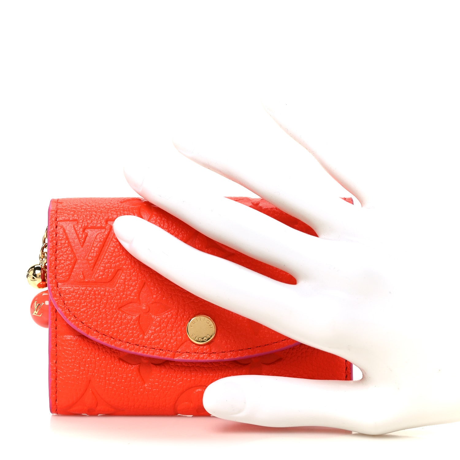 Louis Vuitton Empreinte Rosalie Coin Purse Blood Orange 2 of 8