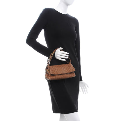 Bottega Veneta Nappa Intrecciato Messenger Crossbody Brown 2 of 8