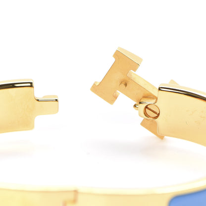 Hermes Enamel Narrow Clic Clac H Bracelet PM Bleu Transat 5 of 6