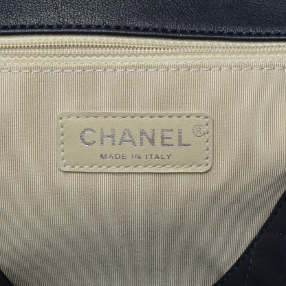 Chanel Washed Lambskin Quilted Maxi Chain Around Flap Dark Navy Blue 6 of 8