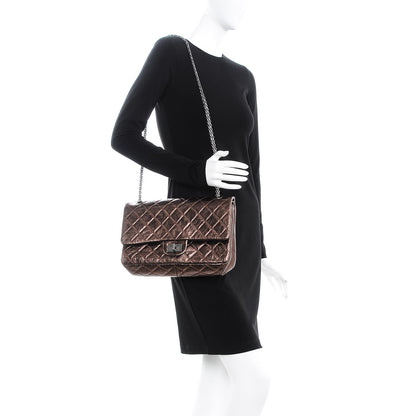 Chanel Metallic Aged Calfskin Quilted 2.55 Reissue 227 Flap Bronze 2 of 8