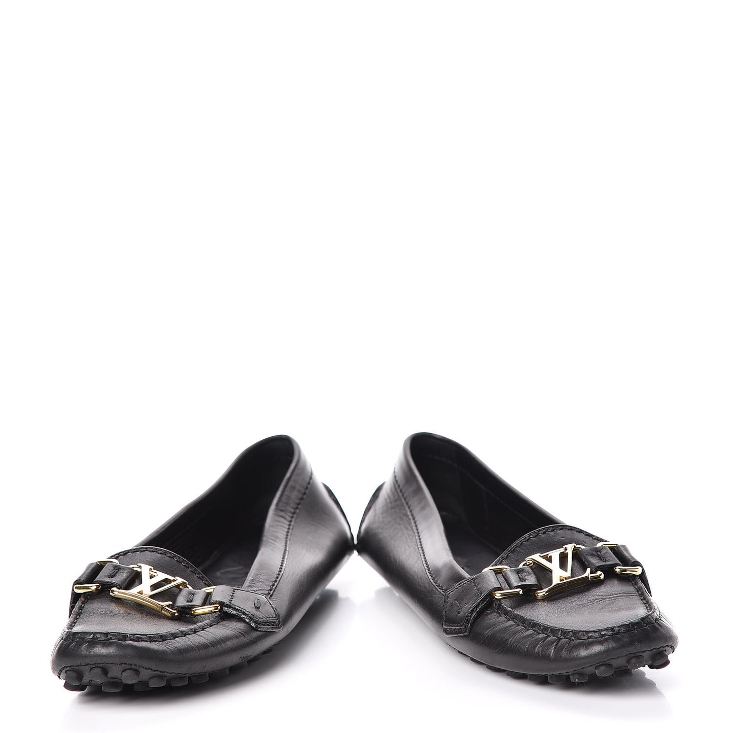 Calfskin Oxford Loafers 38 Black