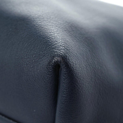 Saint Laurent Calfskin Large Shopping Tote Deep Marine 9 of 20