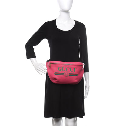 Gucci Grained Calfskin Logo Belt Bag Pink 2 of 10