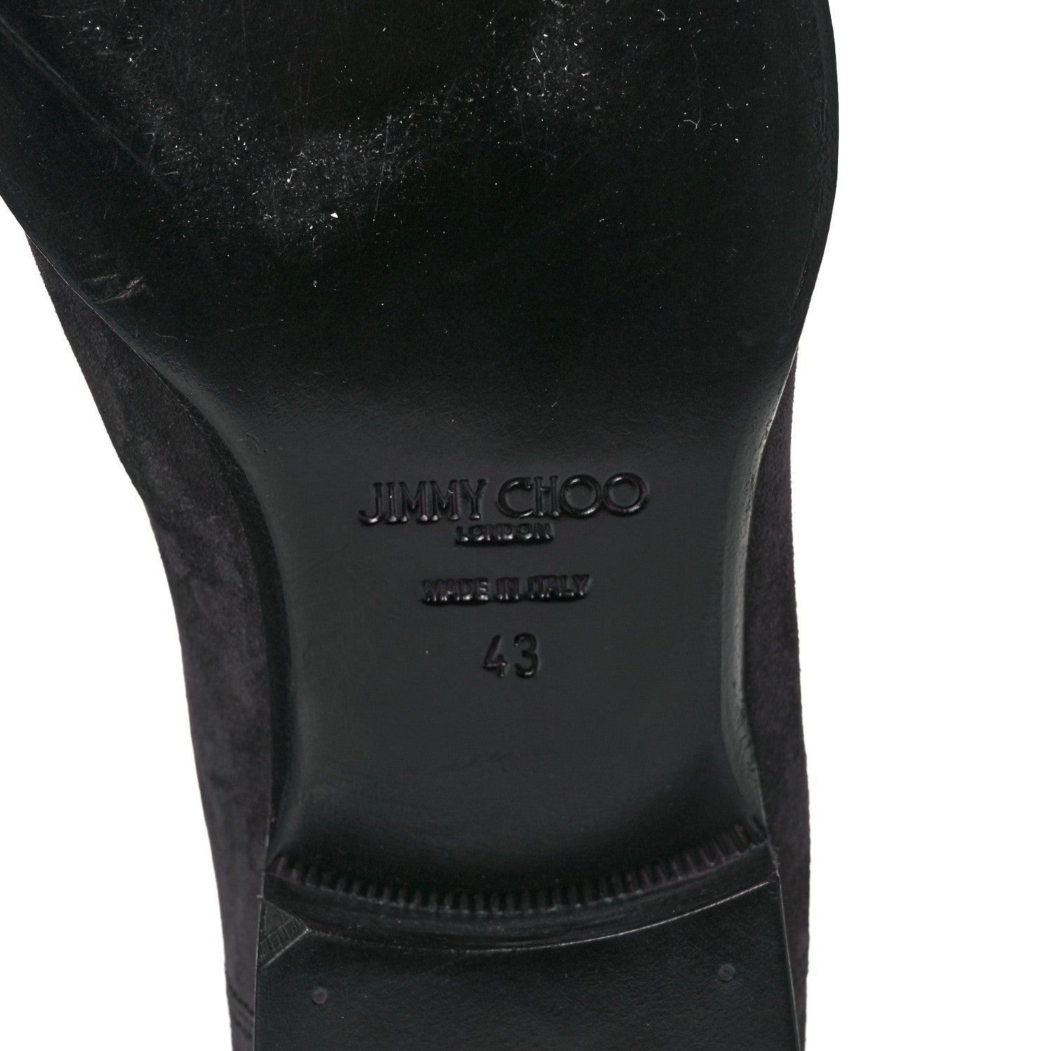 Jimmy Choo Suede Sawyer Chelsea Boots 43 Dark Grey 6 of 6