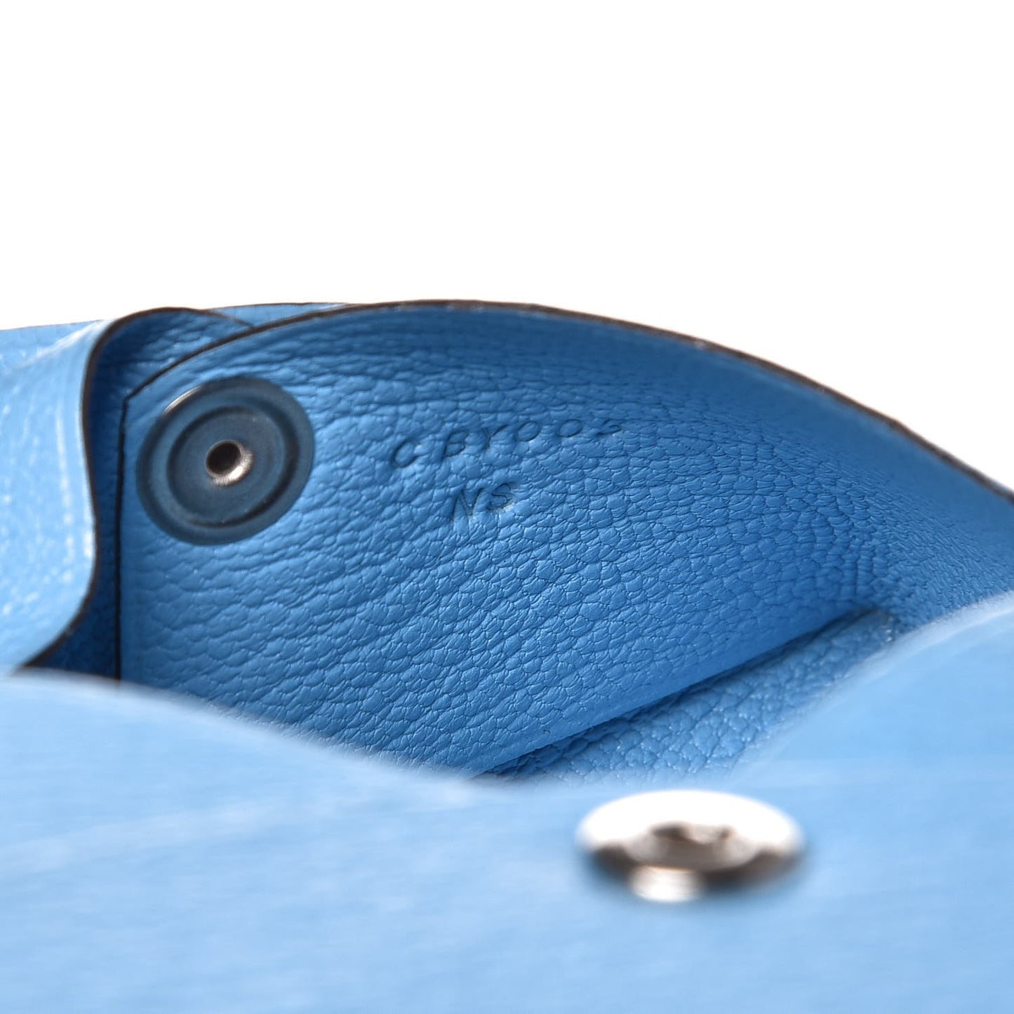 Chevre Mysore Calvi Card Case Bleu Celeste