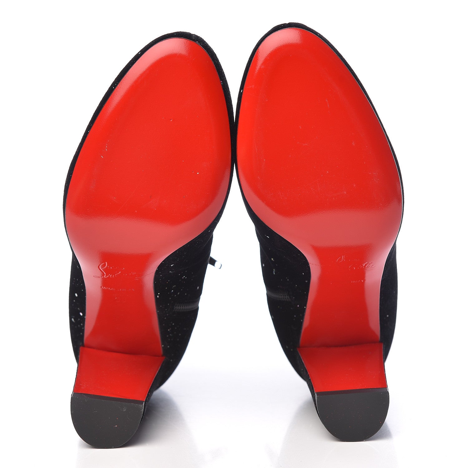 Christian Louboutin Velvet Galactica Moulamax 85 Booties 38 Black 5 of 8
