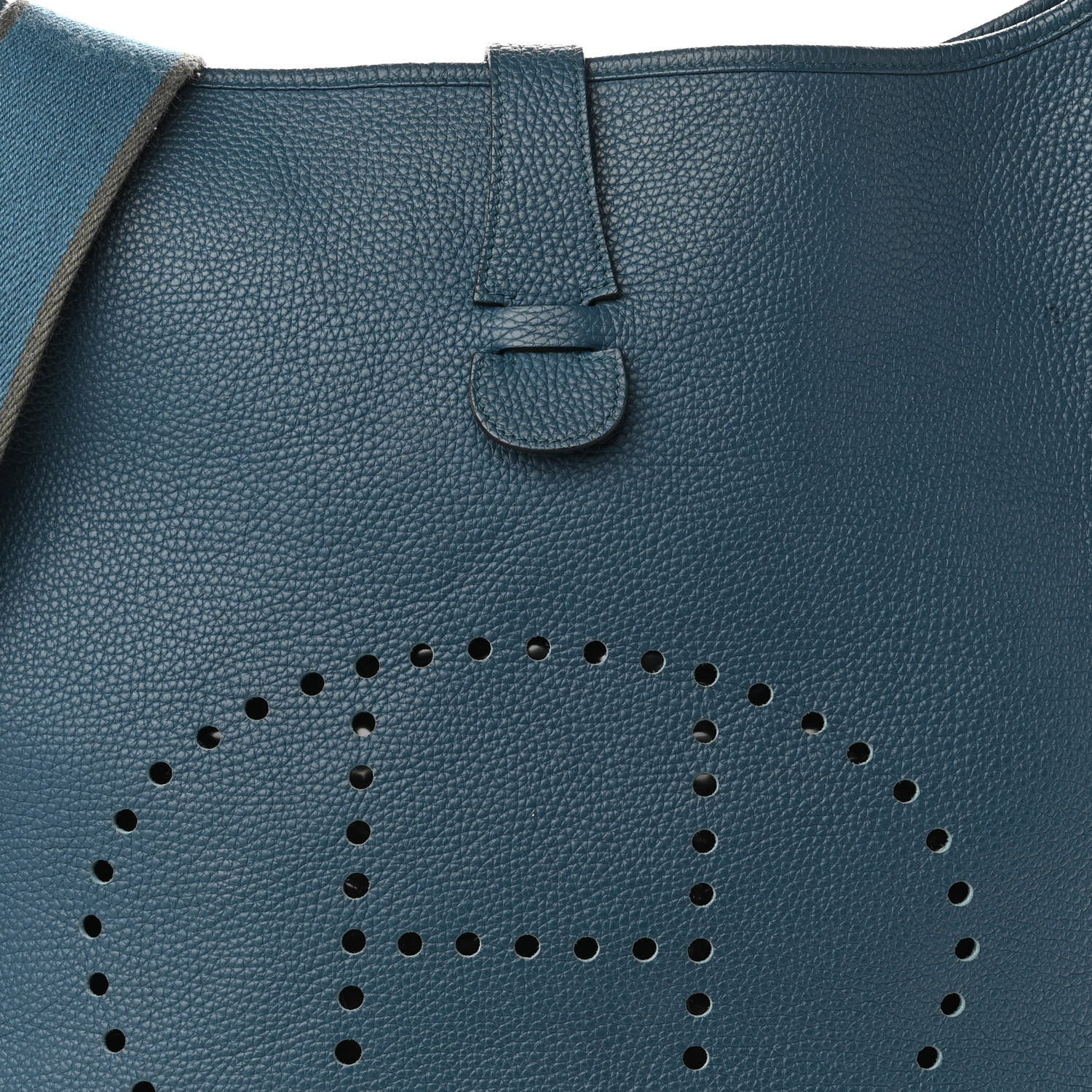 Hermes Taurillon Clemence Amazone Evelyne III TGM Bleu de Galice 8 of 10