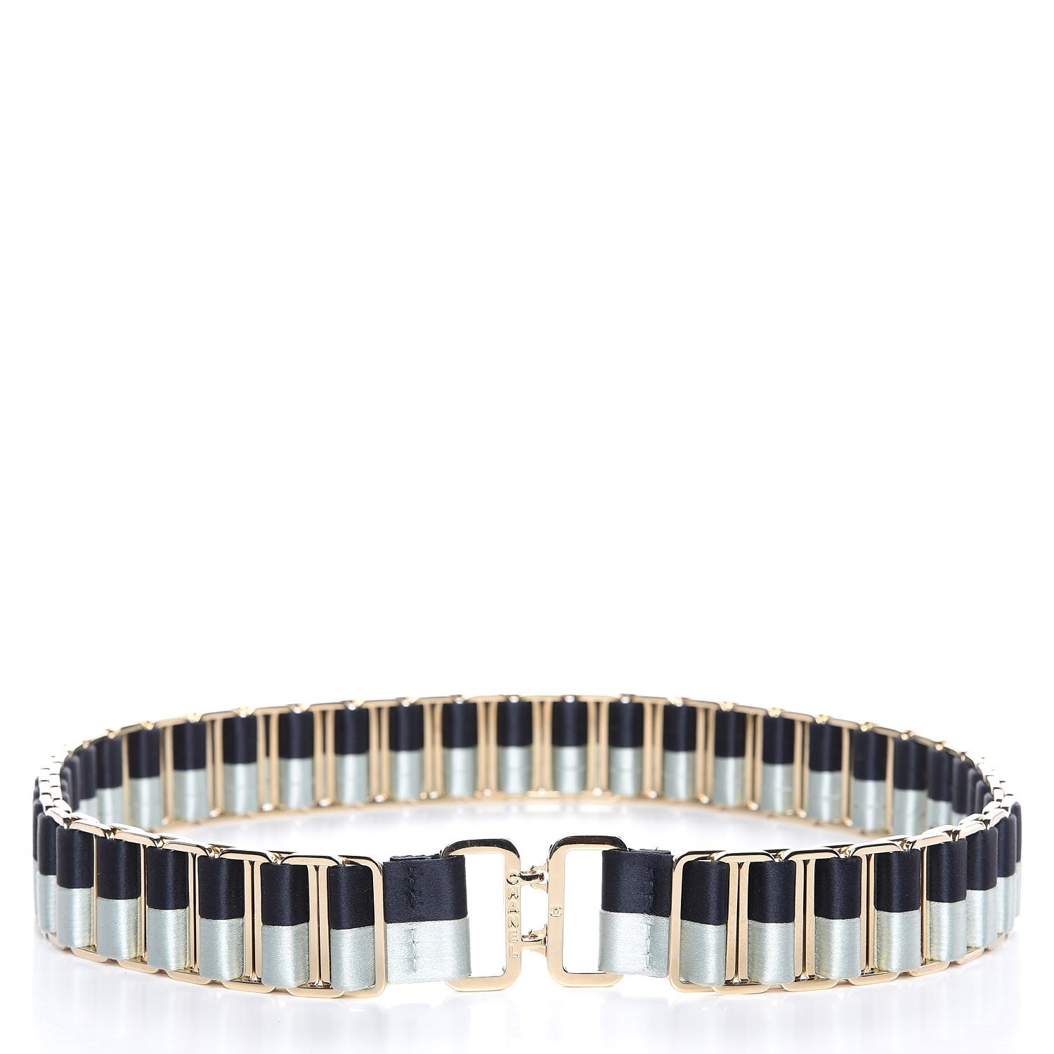 Chanel Satin Chain Belt 80 32 Navy Light Blue 6 of 8