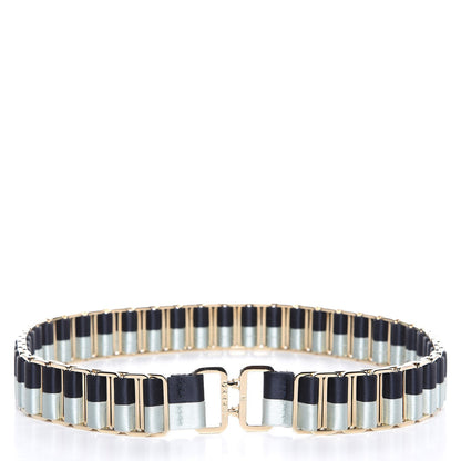 Chanel Satin Chain Belt 80 32 Navy Light Blue 6 of 8